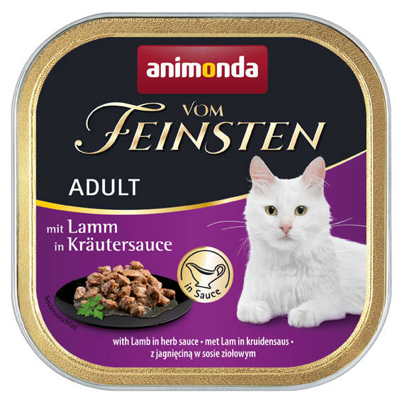 animonda Katzen-Nassfutter Vom Feinsten Adult in Sauce mit Lamm in Kräutersauce